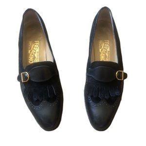 Salvatore Ferragamo Loafer Black Suede